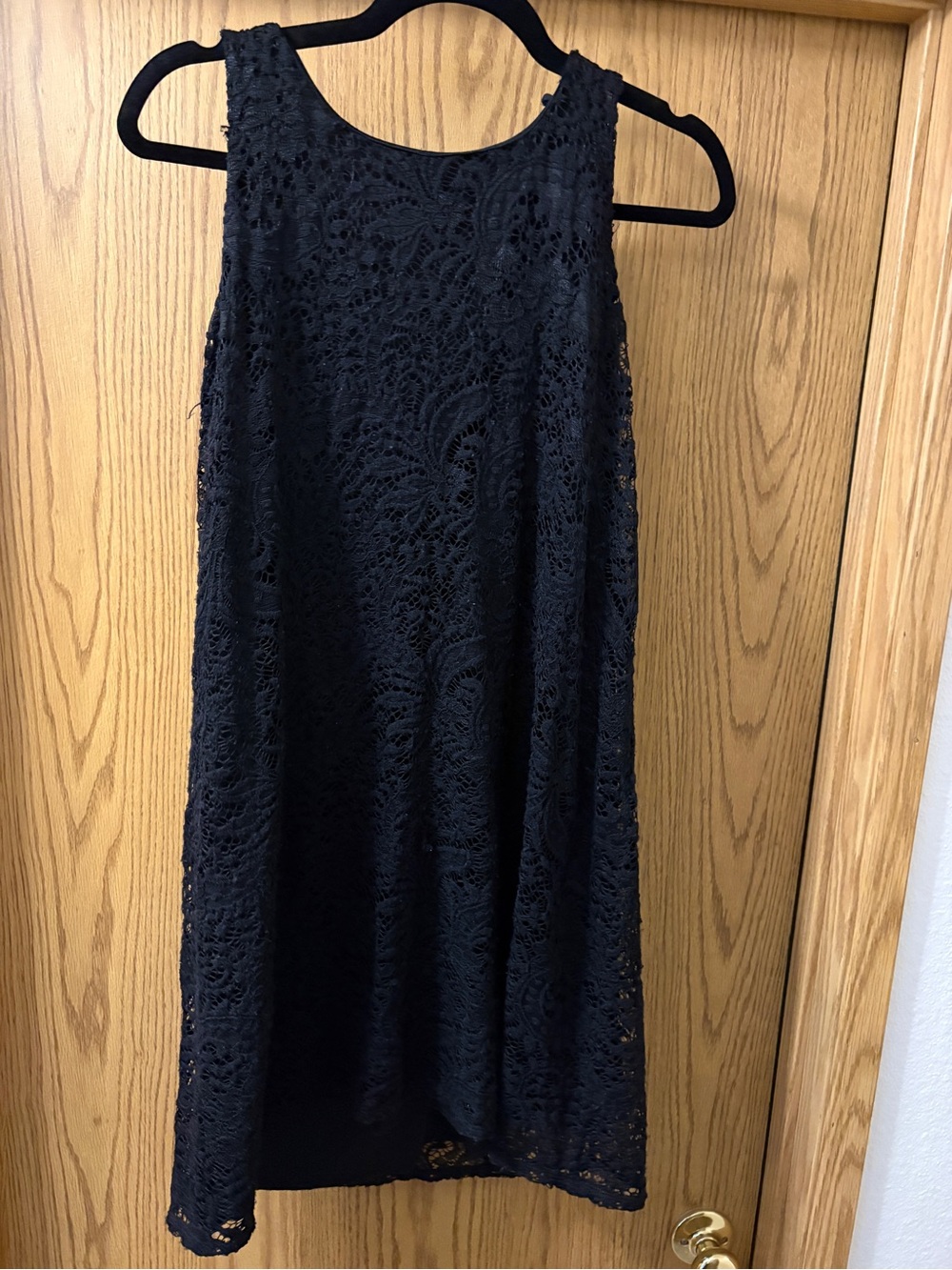 Black Lace Midi Dress